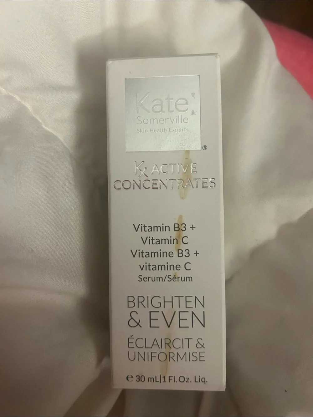 Kate Somerville White Bottle Brightening Serum with Silver Cap